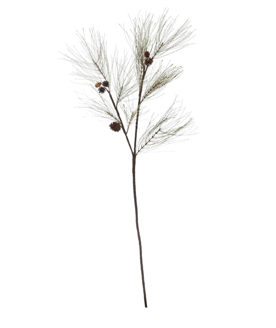 Tall Pine Needle & Cone Stem