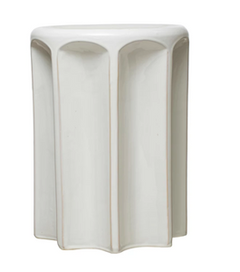 Scar White Stone Stool (In Store Pickup Only)