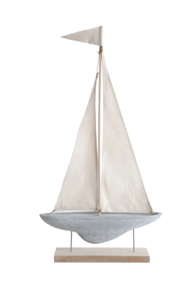 Cement Boat on Stand