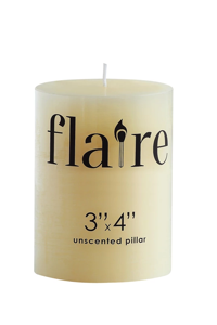 Cream Pillar Candle