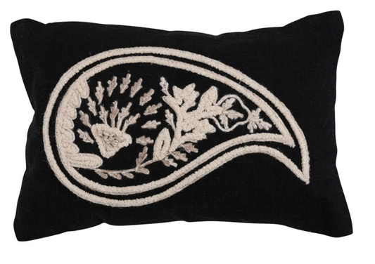 Pen Paisley Lumbar Pillow