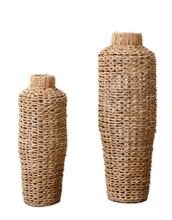 Load image into Gallery viewer, Wicker Floor Vase (in-store pickup only)
