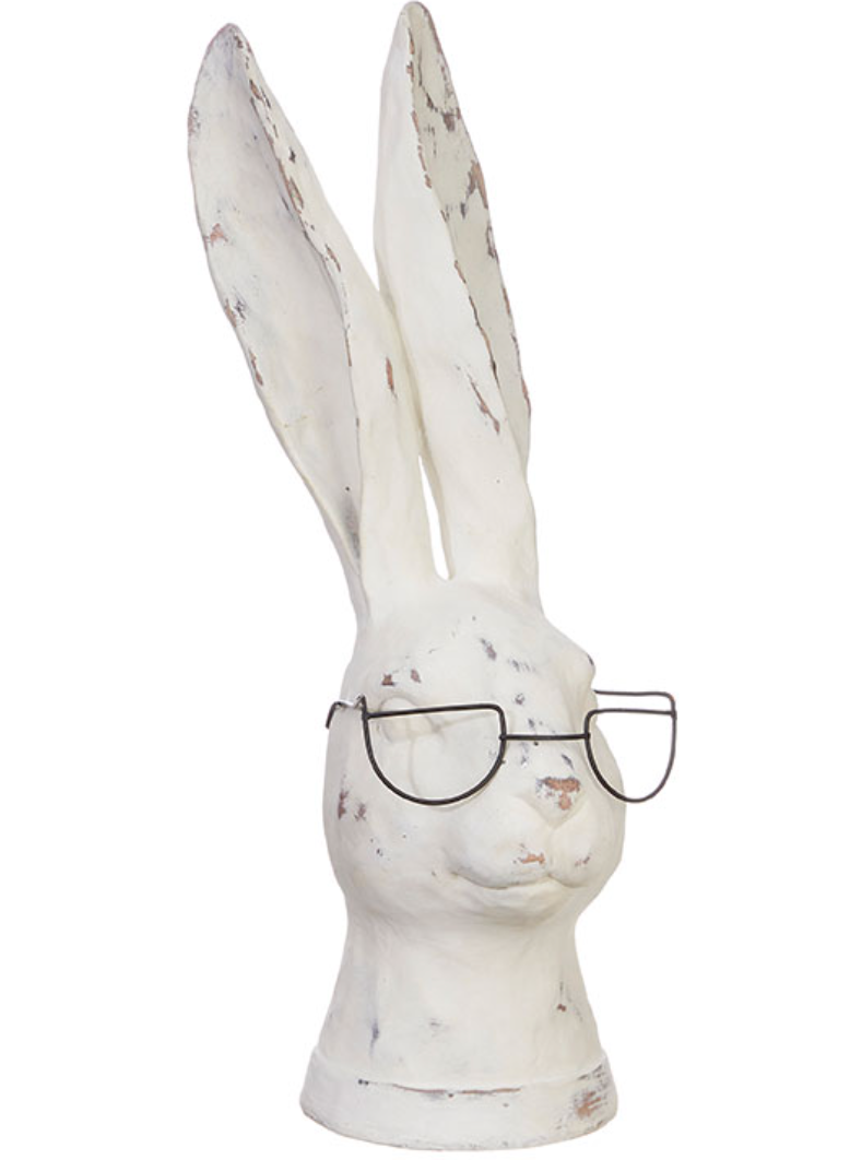 Bunny Head with Glasses