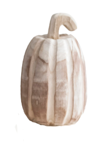 Wood Carved Pumpkins
