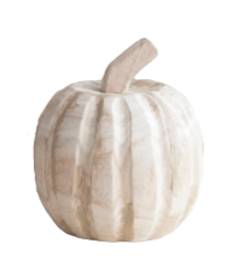 Wood Carved Pumpkins