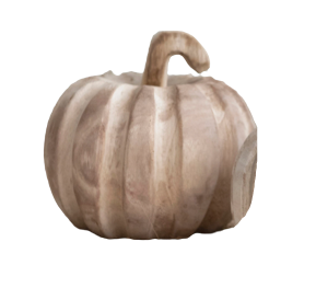 Wood Carved Pumpkins