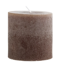 Load image into Gallery viewer, Powder Brown Pillar Candle
