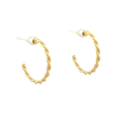 Dainty Twisted Hoops