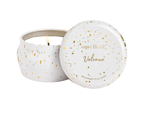 Capri Blue 3oz Mini Glimmer Tin Volcano