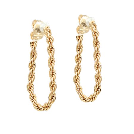 Riley Rope Chain Hoops