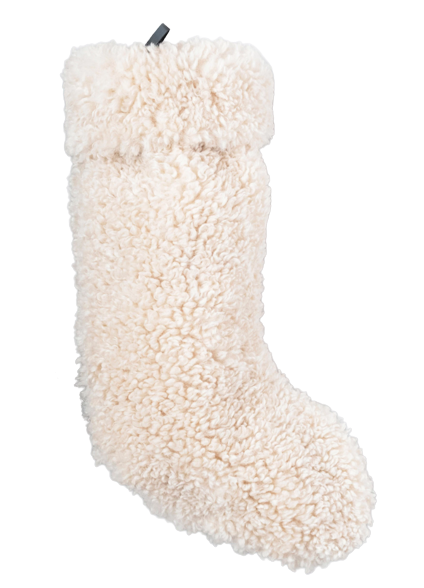 Ivory Sherpa Stocking