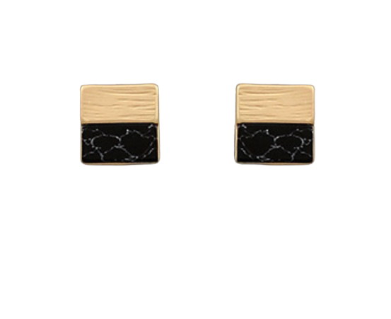 Stone Square Studs