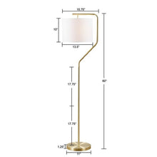 Load image into Gallery viewer, McAlliser Gold Floor Lamp (In Store Pickup Only)
