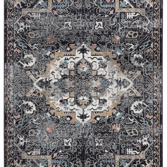 Black Medallion 4x6 Rug (In-store Pickup Only)