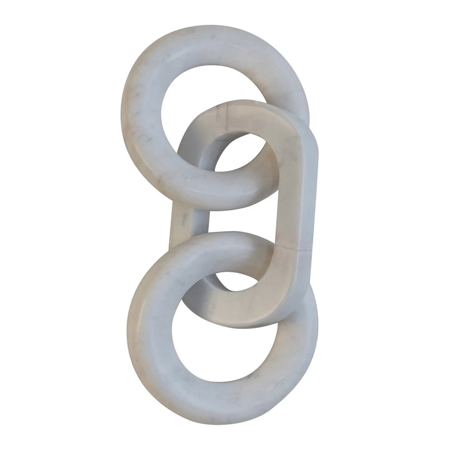 Marble Chain Decor- White