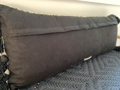 Black & White Patterned Lumbar Pillow