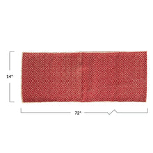 Load image into Gallery viewer, Red Christmas Table Runner
