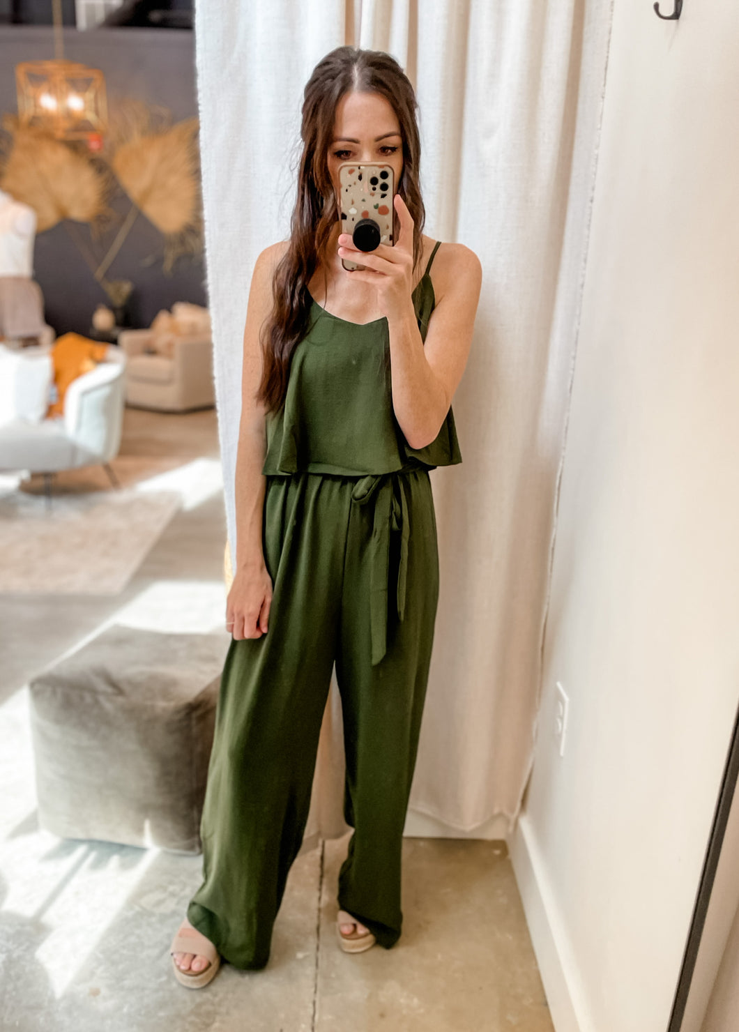 All Around Adventures Romper- Olive