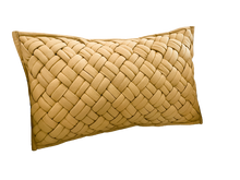Load image into Gallery viewer, Mustard Woven Lumbar Pillow
