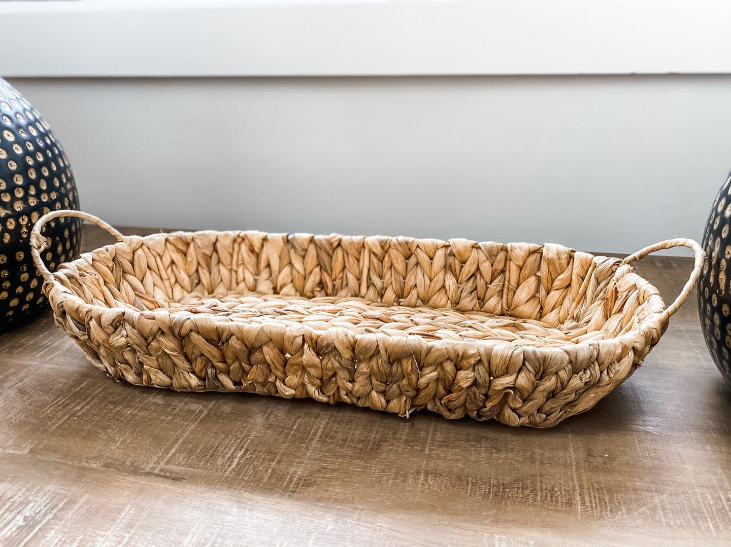 Oblong Wicker Tray