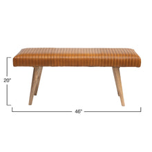 Load image into Gallery viewer, JoJo Leather Bench (In Store Pickup Only)
