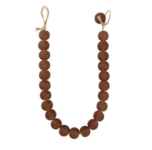 Glass Decor Beads - Plum