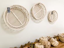Load image into Gallery viewer, White Bamboo Wall Baskets
